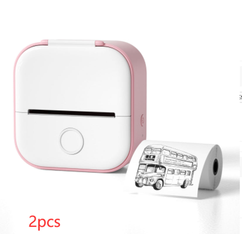 Portable Mini Thermal Label Printer Home Photo Printer Student Wrong Question Printer Bluetooth-Compatible Mini Label Printer Price Tag