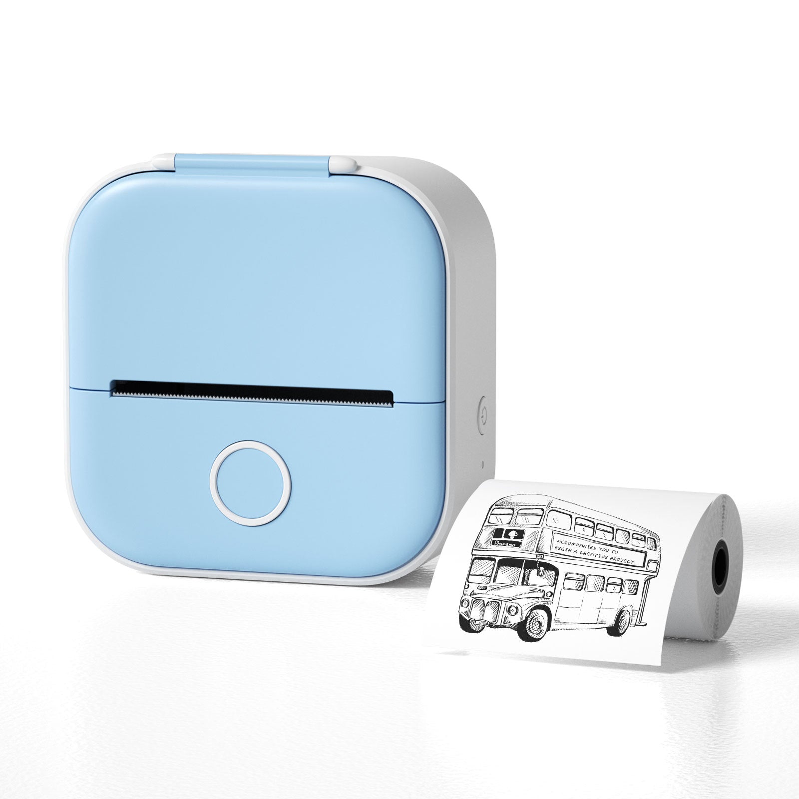 Portable Mini Thermal Label Printer Home Photo Printer Student Wrong Question Printer Bluetooth-Compatible Mini Label Printer Price Tag